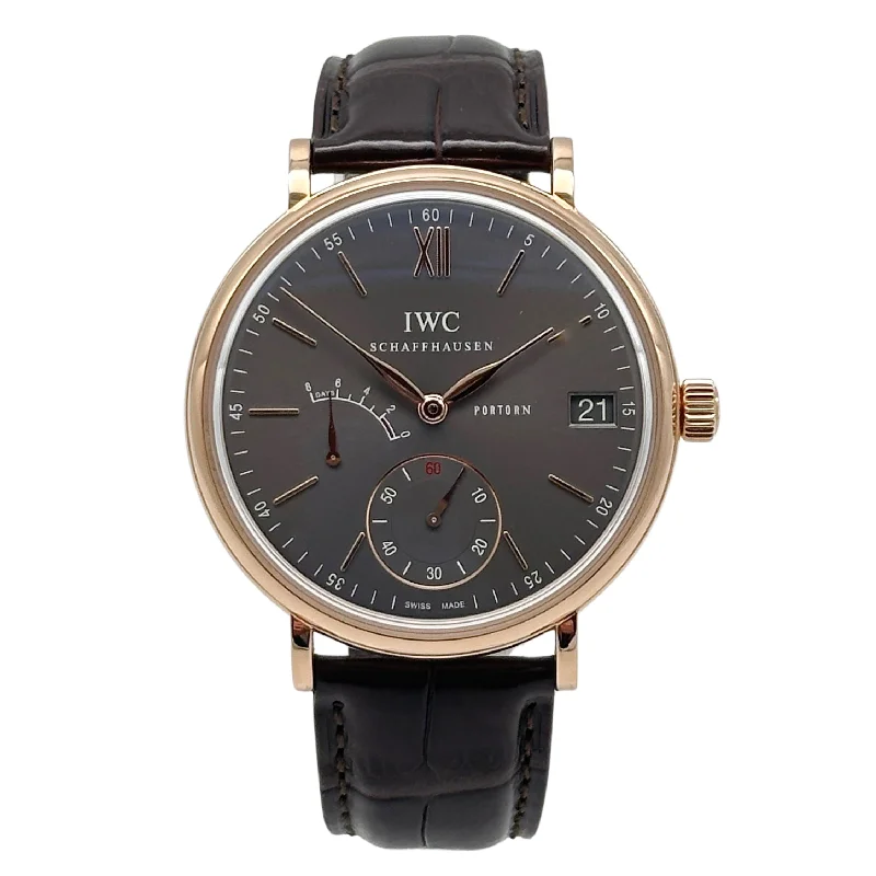 waterproof sport watches for athletes -IWC Portofino Handaufzug Rosegold  IW510104 - 2020