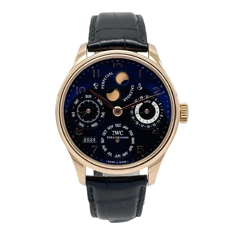 elegant silver watches for women -IWC Portugieser Ewiger Kalender Rosegold IW502119 - 2005