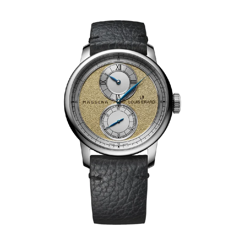 slim analog watches for women with small faces -Le Regulateur Louis Erard x Massena LAB Gold