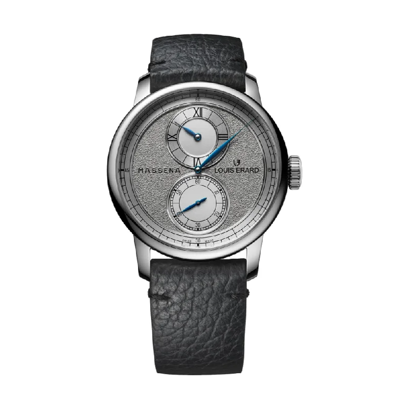 stylish sports watches with fitness tracking for women -Le Regulateur Louis Erard x Massena LAB Silver