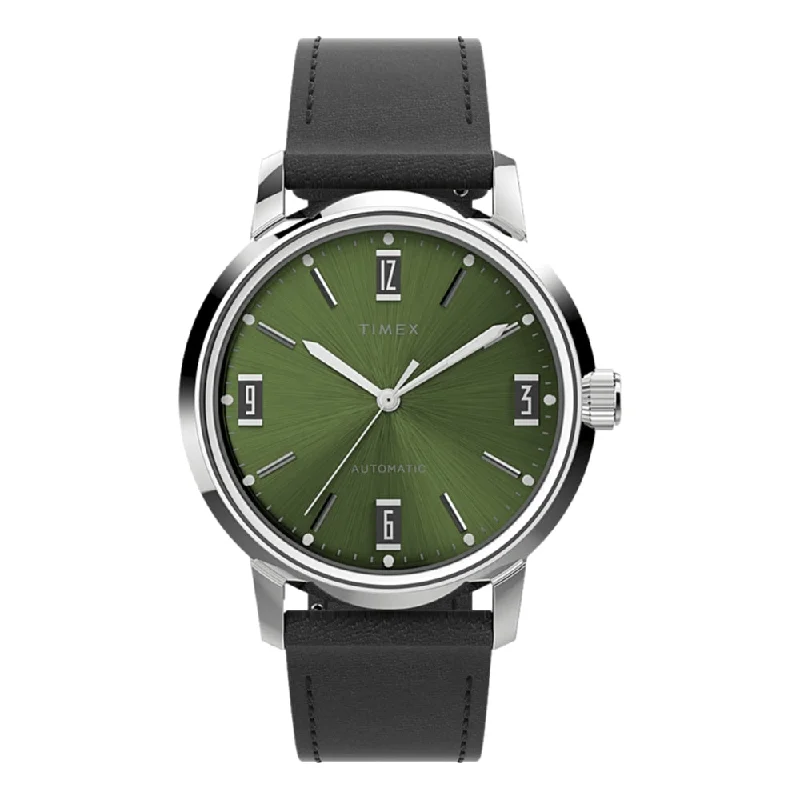 oversized watches for men with bold designs -Marlin Automatic 40mm Green Dial