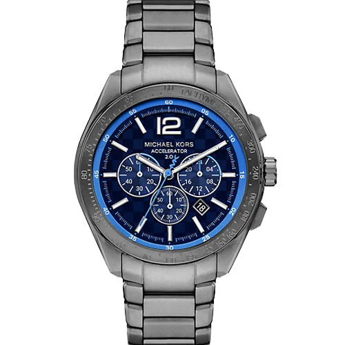 titanium watches for men with automatic movement -Michael Kors Accelerator 2.0 Blue Dial Men 44mm MK9178