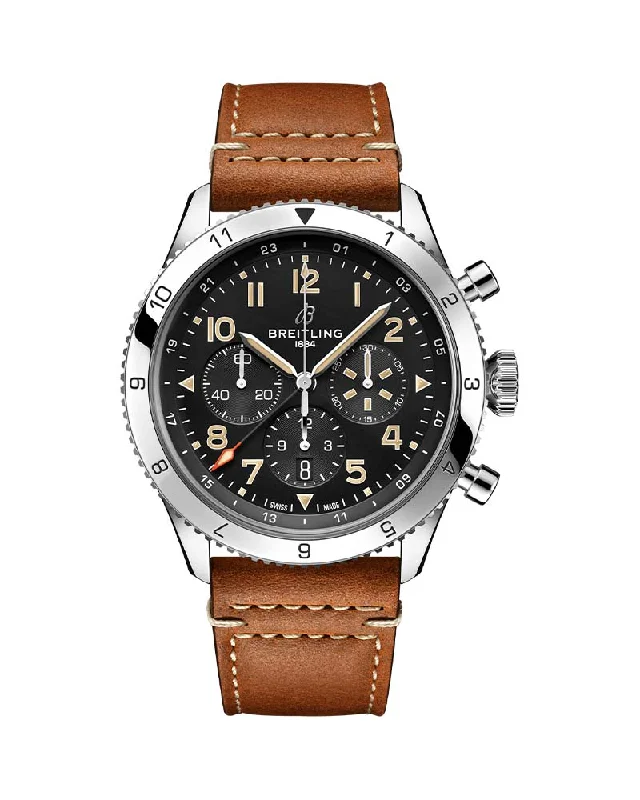 luxury watches for men with skeleton dials -PMN-MUS - SUPER AVI B04 CHRONOGRAPH GMT 46 P-51 MUSTANG