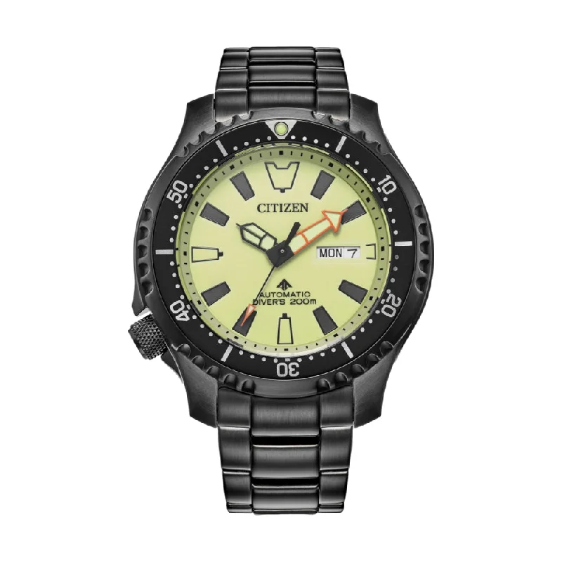 large dial watches for men with bold designs -Promaster Diver FUGU Automatic PVD (3 Variants)