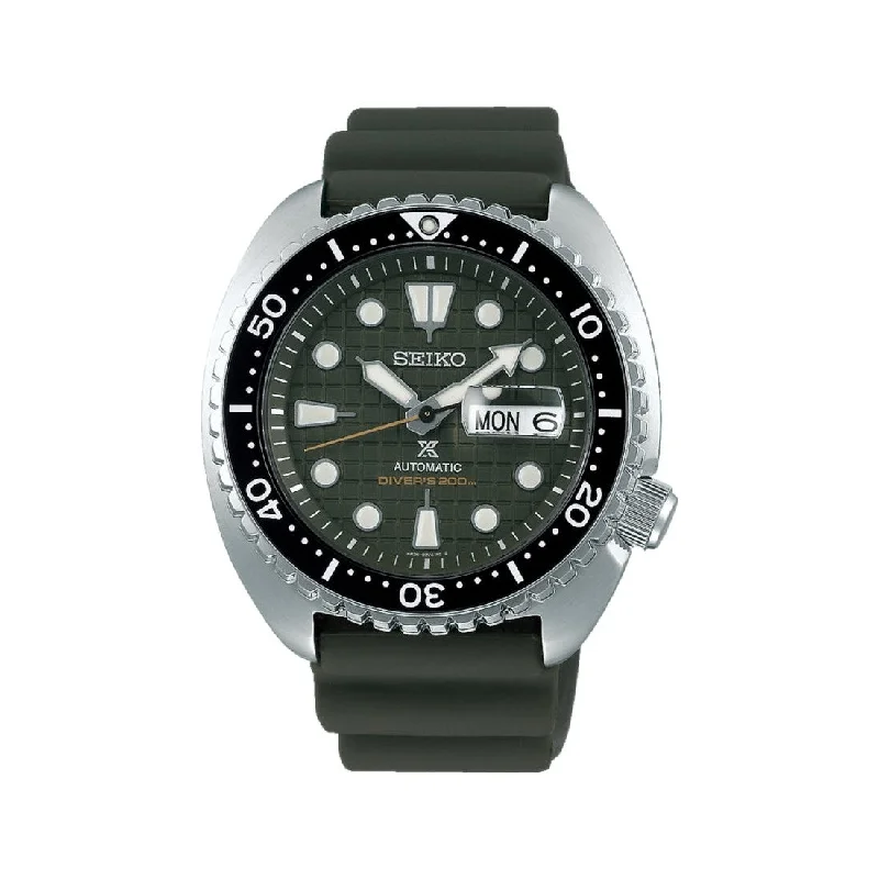 sporty watches with GPS and heart rate monitoring -SRPE05 Prospex Automatic Diver 45mm - Green