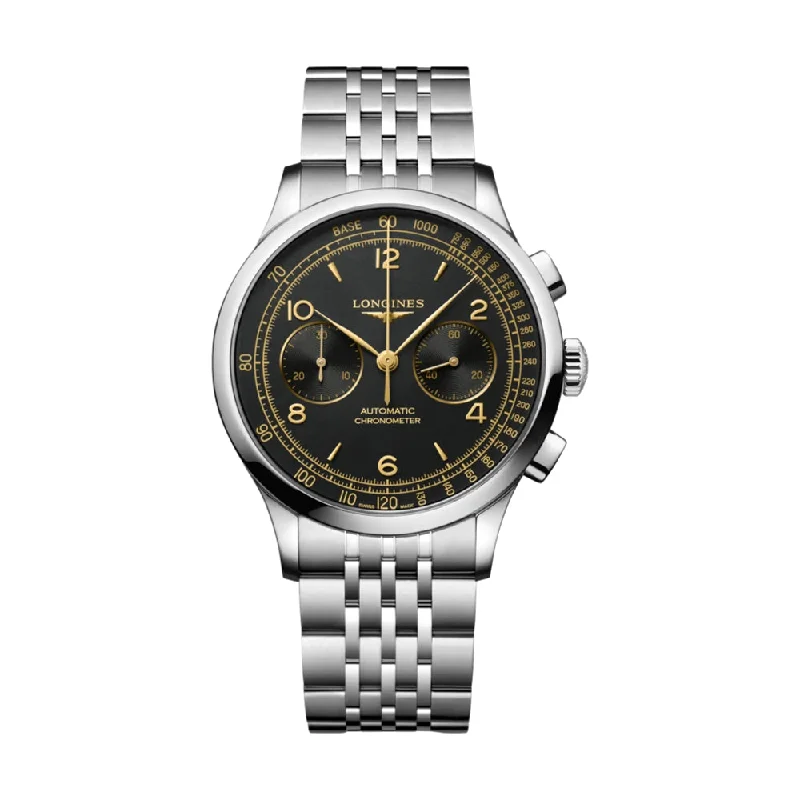 men’s watch with chronograph and date feature -Record Heritage Chronograph