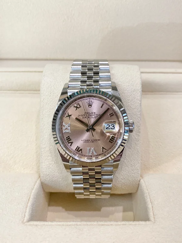 stylish silver watches for men with clean designs -2022 Rolex Datejust 36 126234