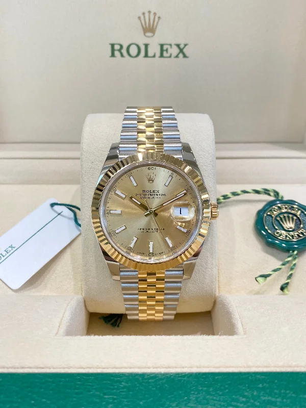 custom watches for sports teams with logos -2018 Rolex Datejust 41 126333