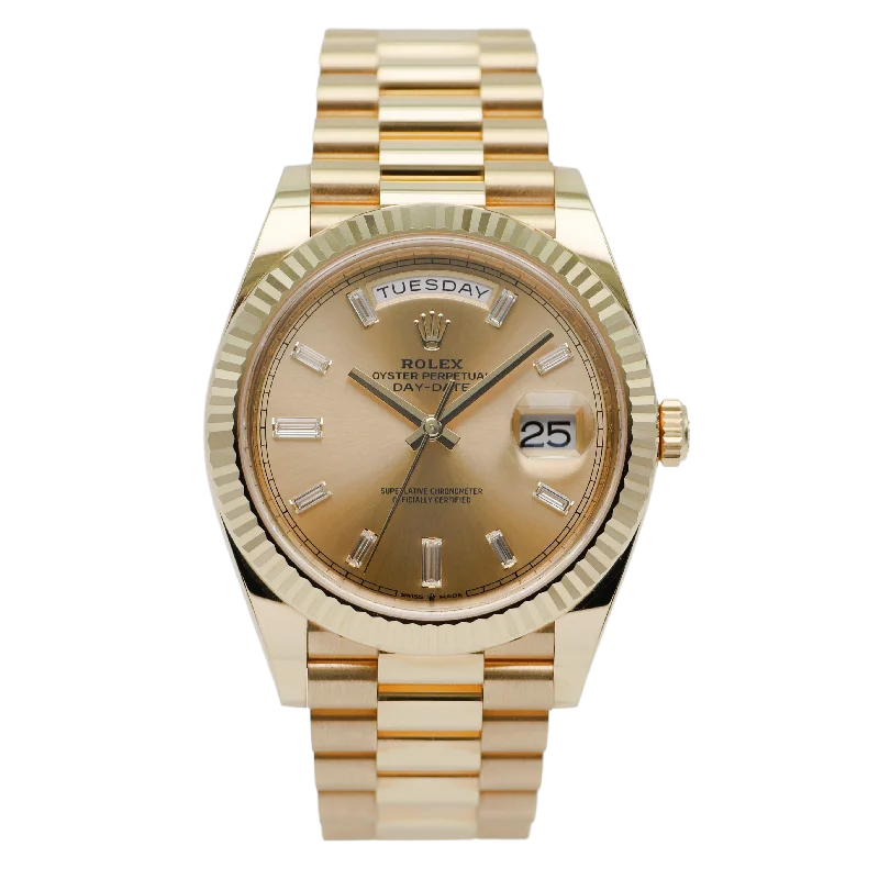 gold-plated watches for women -Rolex Day-Date 40 Gelbgold 228238 - 2023