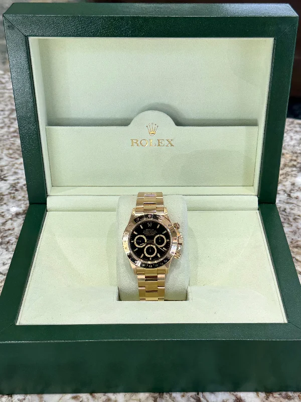 premium leather strap watches for women -1991 Rolex Daytona 16528