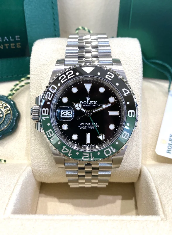 casual watches for men with sports functionalities -2023 Rolex GMT-Master II Sprite 126720VTNR