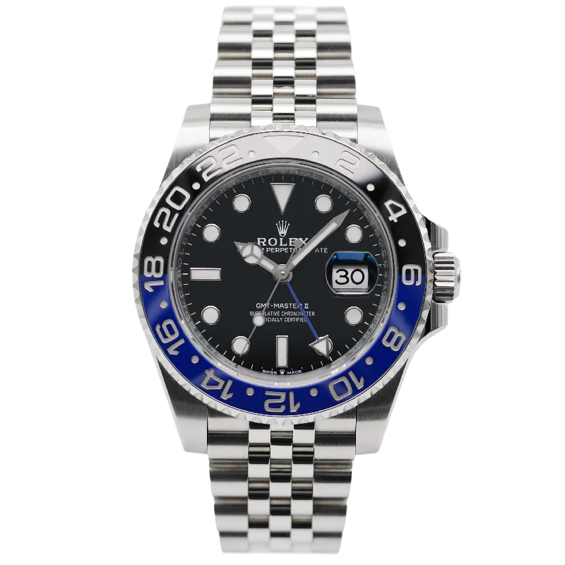 luxury designer watches with mother of pearl dials -Rolex GMT-Master II Stahl 126710BLNR - 2023