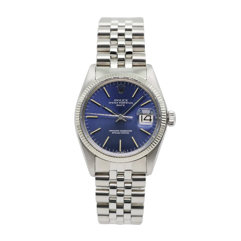 designer watches for men with date function -Rolex Oyster Perpetual Date Stahl 1500 - 1978