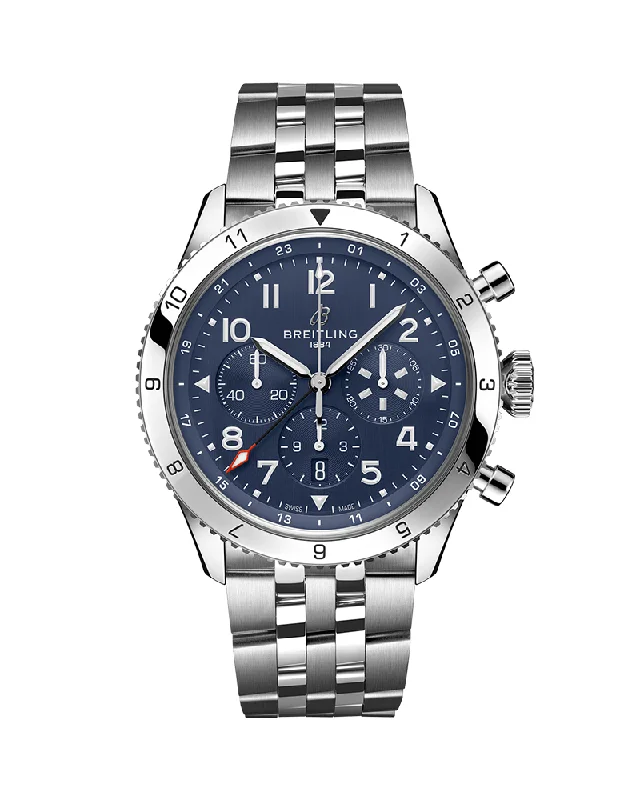 slim-profile watches for women with stainless steel bands -SUPER AVI B04 CHRONOGRAPH GMT 46 TRIBUTE TO VOUGHT F4U CORSAIR