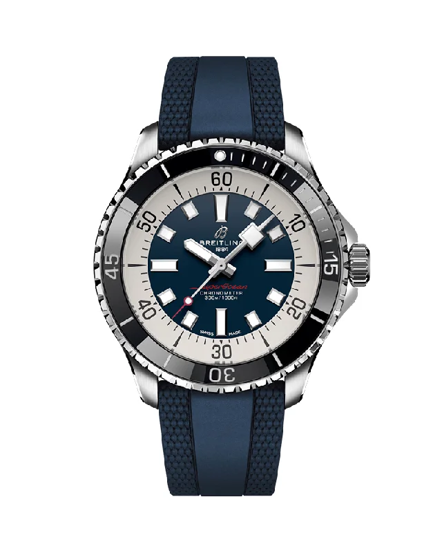 luxury mechanical watches for men with leather straps -SUPEROCEAN AUTOMATIC 44