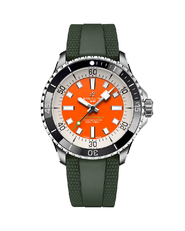 casual watches with leather straps for men -SUPEROCEAN AUTOMATIC 42