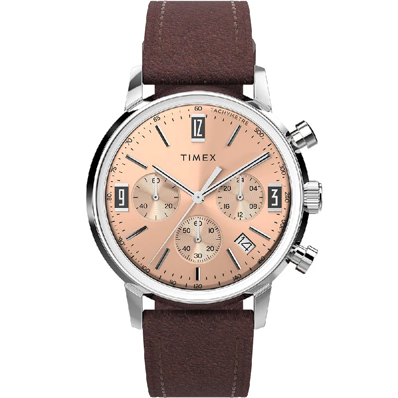 stylish watches for women with diamond-studded dials -Timex Marlin TW2W51400