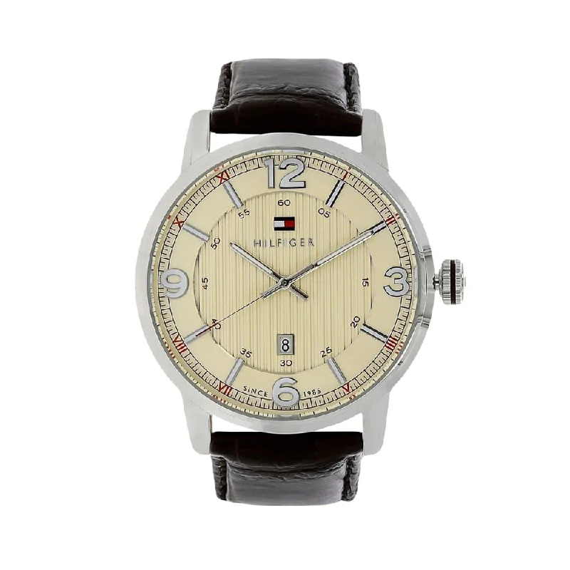 smartwatch with ECG feature for men -Tommy Hilfiger NATH1710343J George Analog Watch For Men